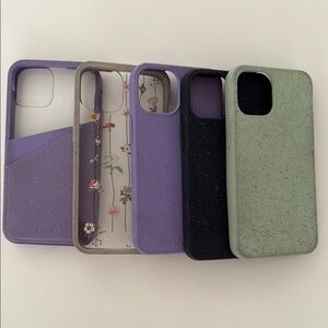 Purple and Black iPhone Case Set with Durable Design